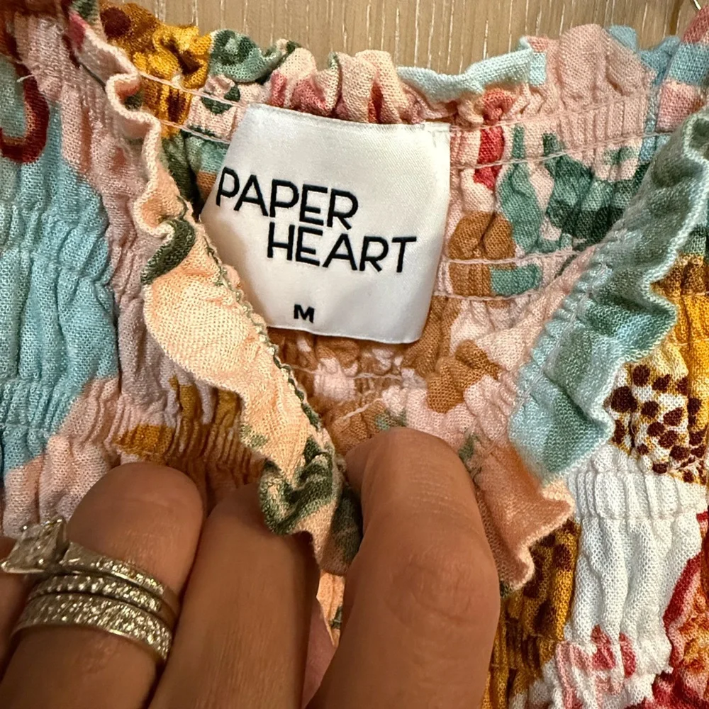 Anthropologie x Paper Heart Colorful Tropical Print Two-Piece Set - Picture 3 of 9